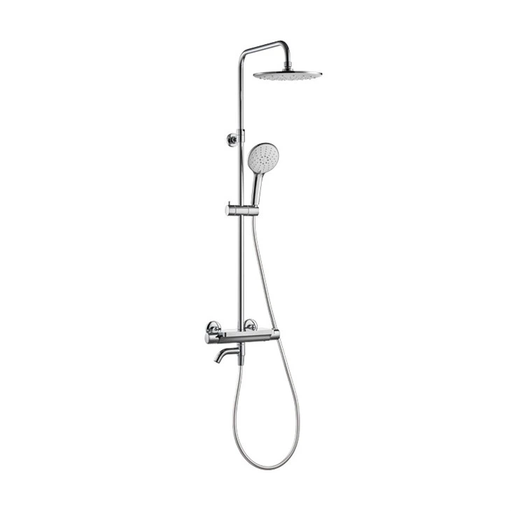 Brushed Brass Thermostatic Shower